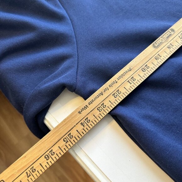 Gap Mens Navy Blue Zip Up Jacket Green Large Collar Pockets Preppy - Picture 9 of 10